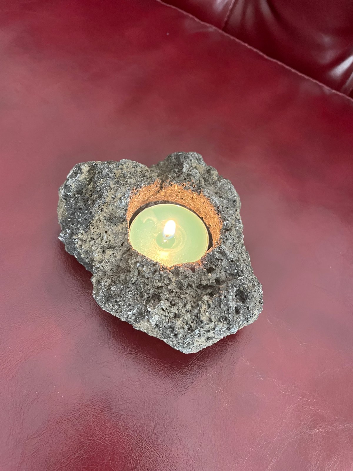 阿蘇溶岩石キャンドルホルダー 浄化！デトックス！ D-2 | crest.opj