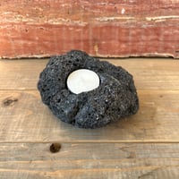 阿蘇熔岩石のキャンドルホルダーk-1