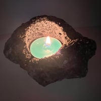 阿蘇熔岩石のキャンドルホルダー