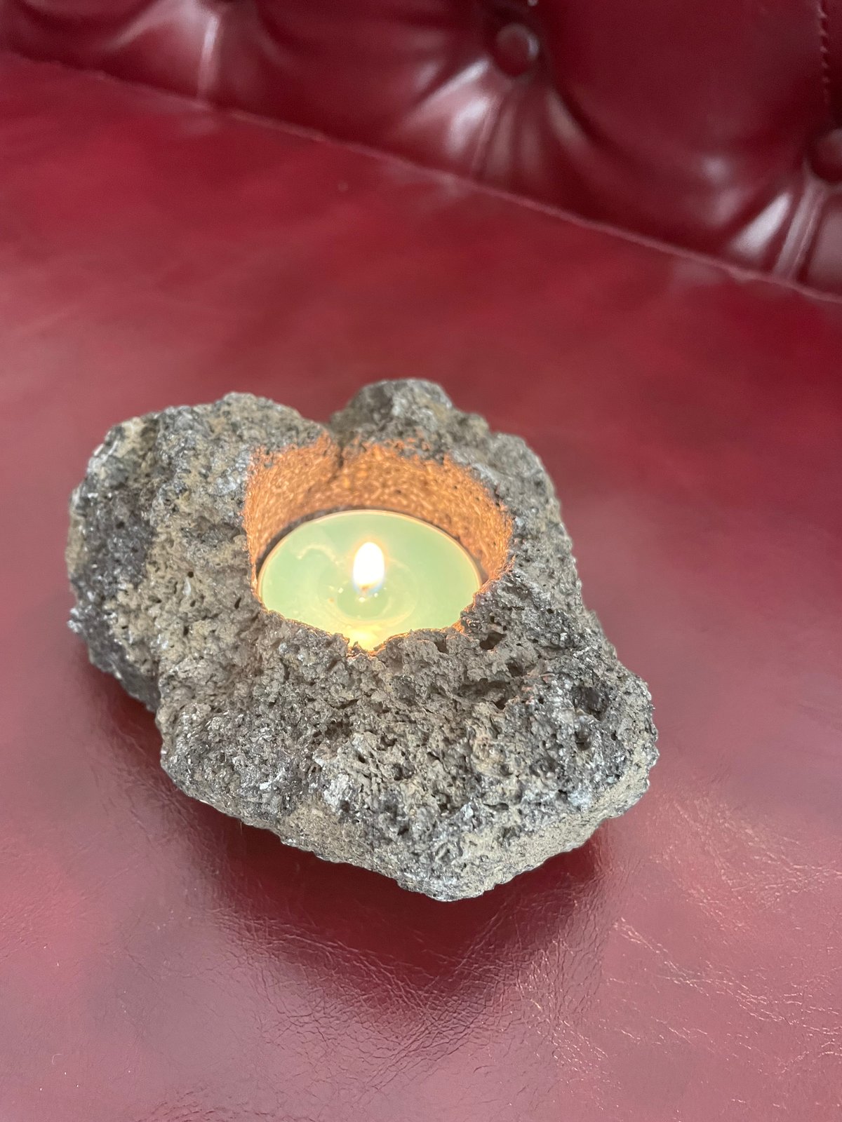 阿蘇溶岩石キャンドルホルダー 浄化！デトックス！ D-2 | crest.opj