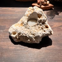 琉球石灰岩キャンドルホルダー1点ものＡー2