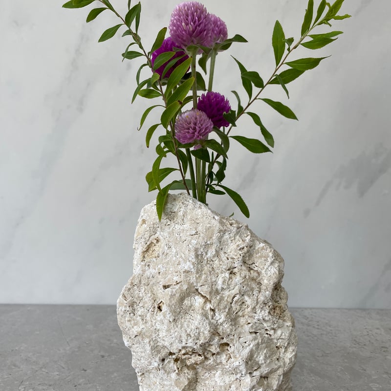 琉球石灰岩の花瓶（小）⑦ | crest.opj