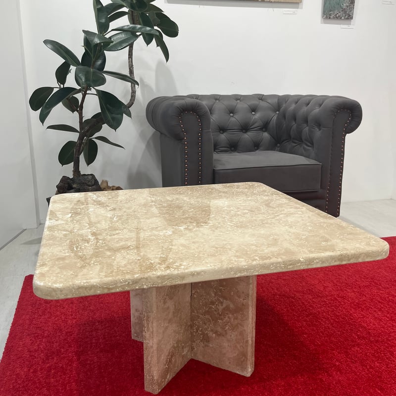 天然大理石トラバーチンtable | crest.opj