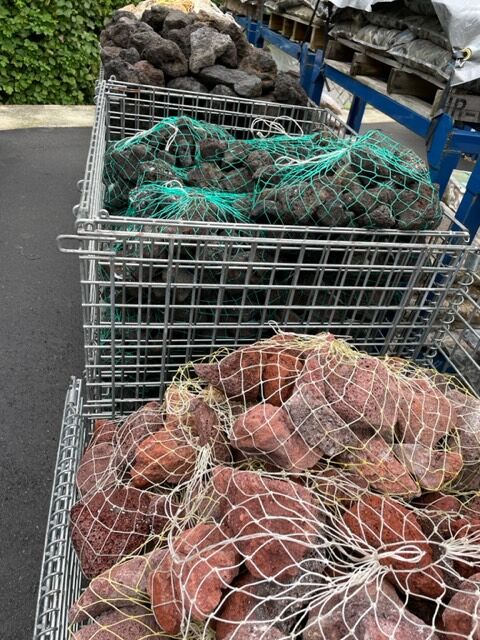 溶岩石 黒 90-120mm 10kg入り | crest.opj