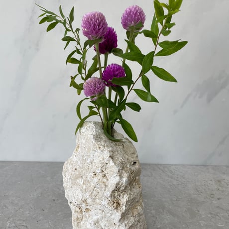 琉球石灰岩の花瓶（小）⑦