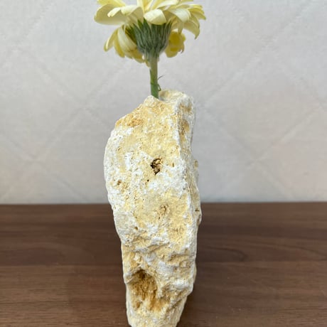 天然琉球石灰岩の花瓶*1輪挿し［１品もの］no112