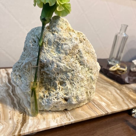 琉球石灰岩花瓶