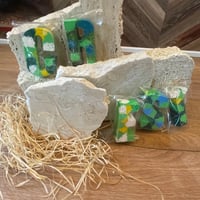 ベージュ系　天然石いろいろ　4点セット　自由に置いて重ねて置くだけインテリア
