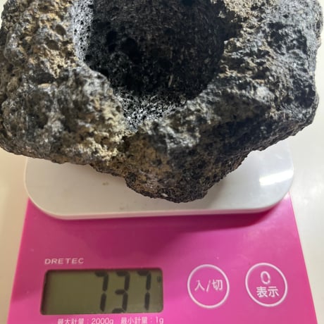 阿蘇熔岩石のキャンドルホルダー