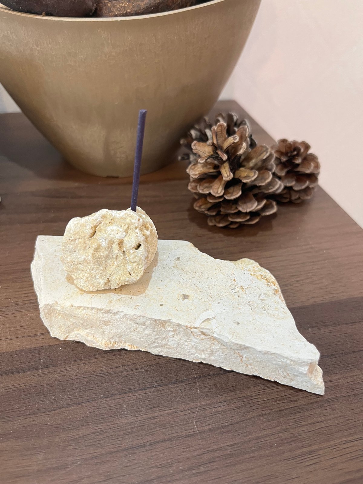 天然石incense holder SET | crest.opj