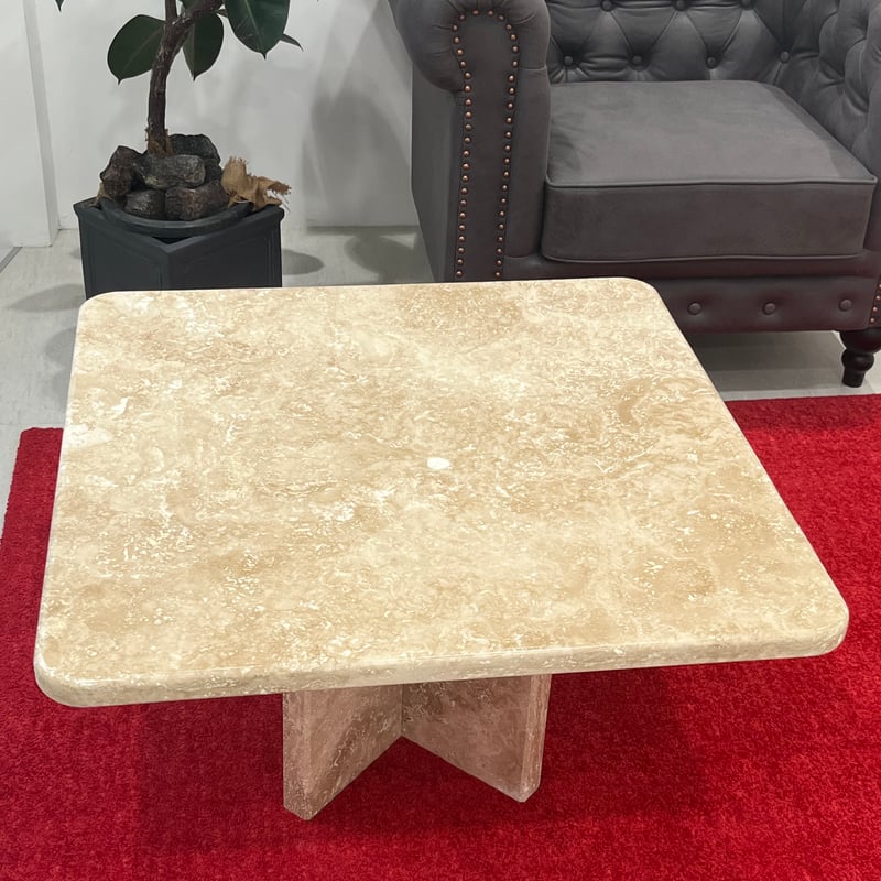 天然大理石トラバーチンtable | crest.opj