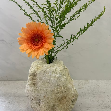 琉球石灰岩の花瓶