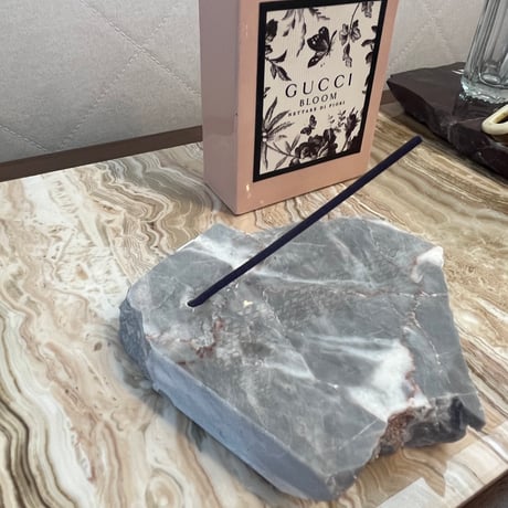 天然大理石手作りお香立て