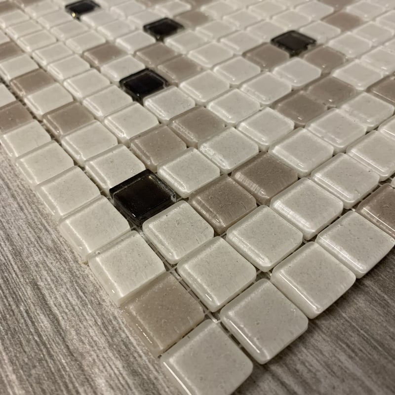 アウトレット】ガラスモザイクタイル ベージュ系 | crest.opj