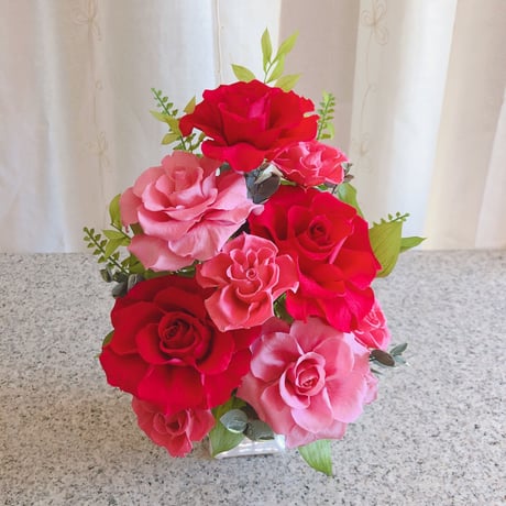 新築祝い、開店祝い、開業祝い、結婚祝い！プリザーブドフラワーアレンジメント【bell薔薇】