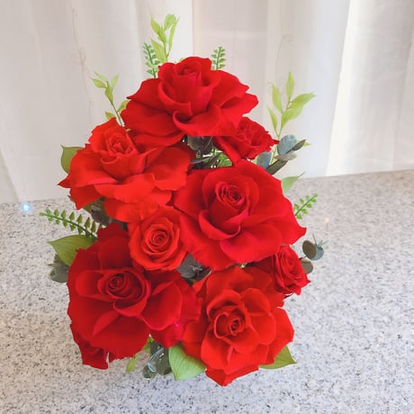 新築祝い、開店祝い、開業祝い、結婚祝い！プリザーブドフラワーアレンジメント【bell薔薇】