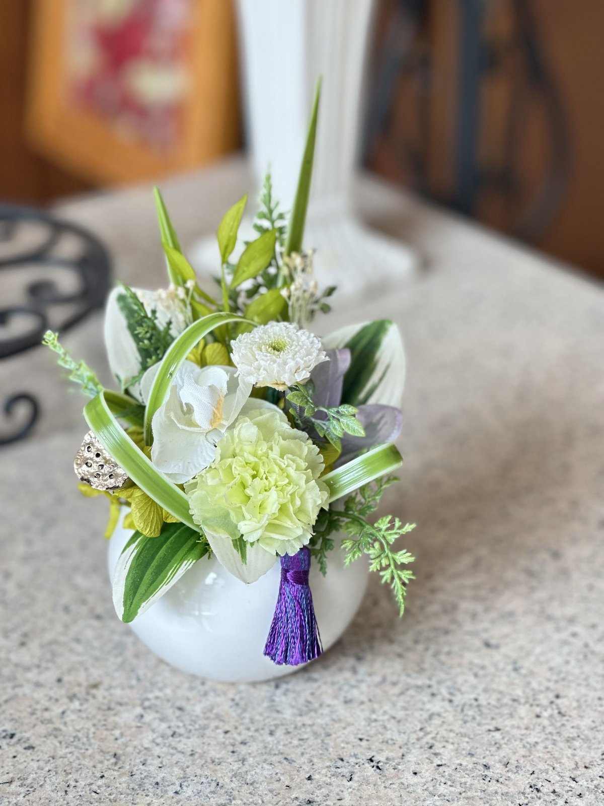 お供え花、仏花プリザーブドフラワーアレンジメント【円華】（まどか