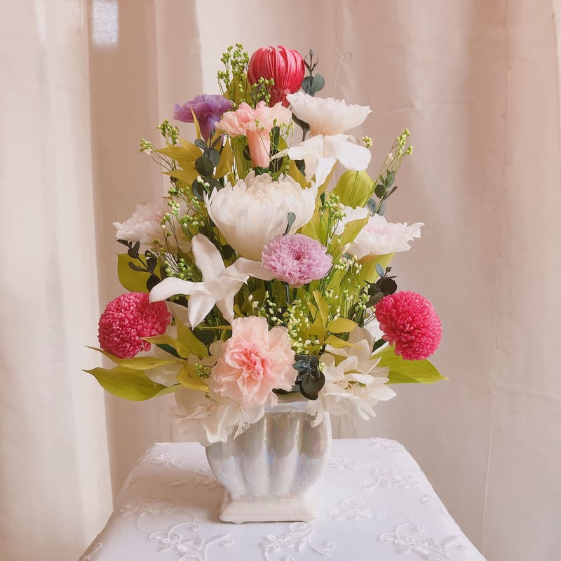 仏花、お供え花、ブリザーブドフラワー【たまきtypeB】 | フラワー