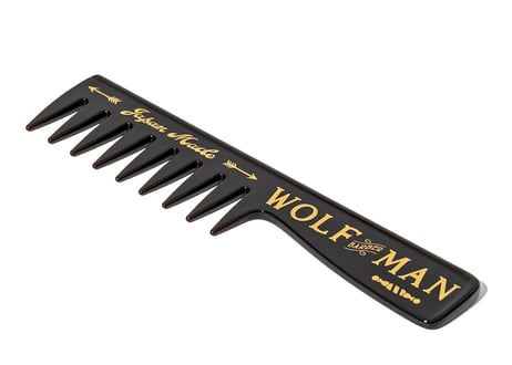 【WOLFMAN BARBER 】ウルフマン バーバーコーム 手グシのようなナチュラルなスタイルからフォーマルな髪型まで