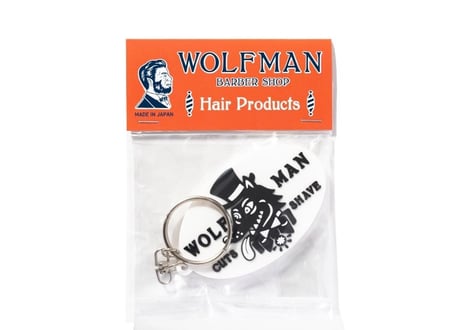 【WOLFMAN BARBER 】WOLFMAN ORIGINAL RUBBER KEYCHAIN - ウルフマン ラバーキーホルダー