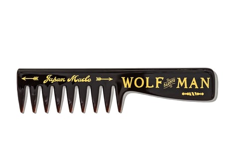 【WOLFMAN BARBER 】ウルフマン バーバーコーム 手グシのようなナチュラルなスタイルからフォーマルな髪型まで