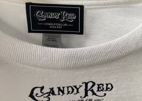 candyRedcafeロゴ入りロンT