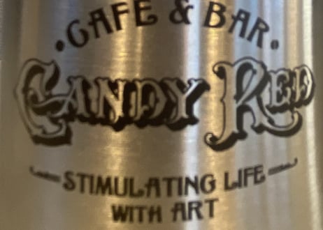 REVOMAX 16ｏz(473㎖) candyRedロゴ刻印ボトル