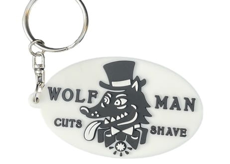 【WOLFMAN BARBER 】WOLFMAN ORIGINAL RUBBER KEYCHAIN - ウルフマン ラバーキーホルダー