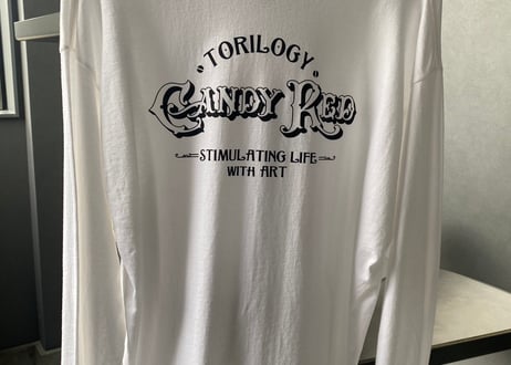 candyRedcafeロゴ入りロンT