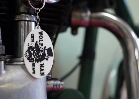 【WOLFMAN BARBER 】WOLFMAN ORIGINAL RUBBER KEYCHAIN - ウルフマン ラバーキーホルダー