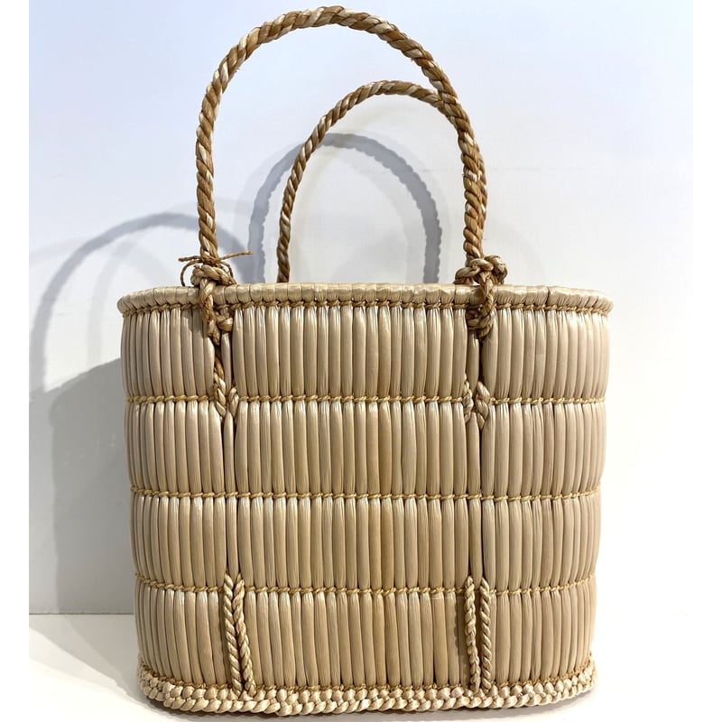 ガマ細工】 手提げかご 小 | GREENable HIRUZEN