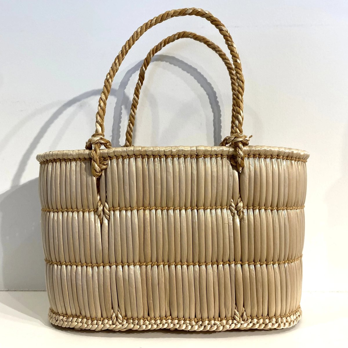 ガマ細工】 手提げかご ミニ | GREENable HIRUZEN