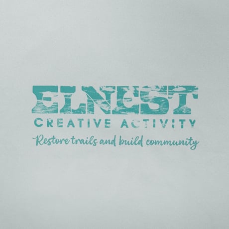 ELNEST CREATIVE ACITVITY×GREENable MOON TEE  -for the trails we walk-
