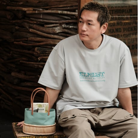ELNEST CREATIVE ACITVITY×GREENable MOON TEE  -for the trails we walk-