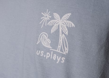 Surf Logo Short sleeve shirt (Acid blue)