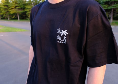 Surf Logo Short sleeve shirt (Black)