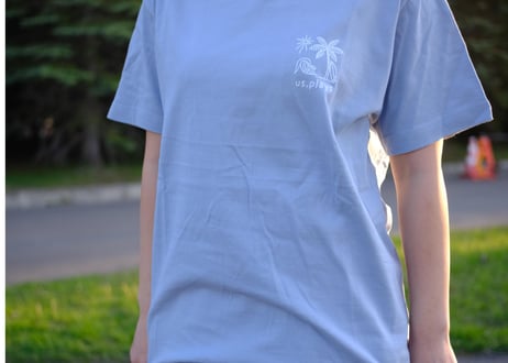 Surf Logo Short sleeve shirt (Acid blue)