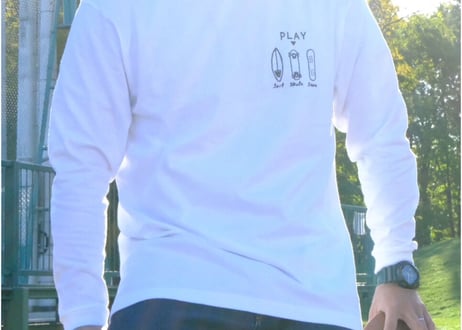 PLAY Logo (Skate) Long sleeve shirt (White)