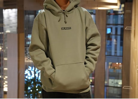 ⛄️The snow is falling steadily hoodie (Smoky Green)❄️