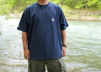 us.plays BOX LOGO short sleeve shirt (navy)