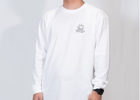 ☀️At the crack of dawn Long sleeve shirt (White)🌊