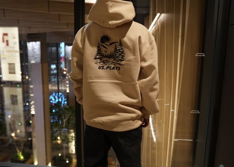 ⛄️The snow is falling steadily hoodie (Sand beige)❄️