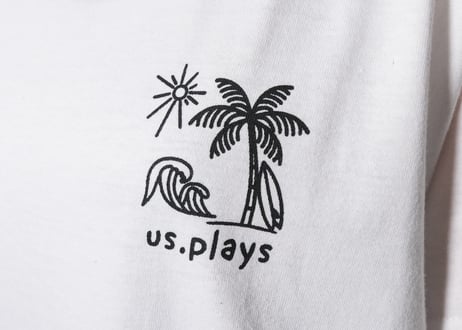 Surf Logo Short sleeve shirt (White)
