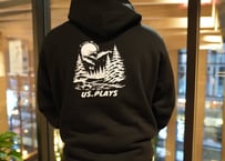 ⛄️The snow is falling steadily hoodie (Black)❄️