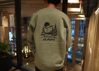 ⛄️The snow is falling steadily Sweat shirt (Smoky Green)❄️