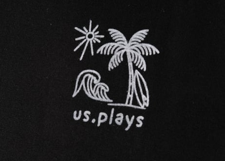 Surf Logo Short sleeve shirt (Black)