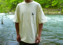 us.plays BOX LOGO short sleeve shirt (beige)