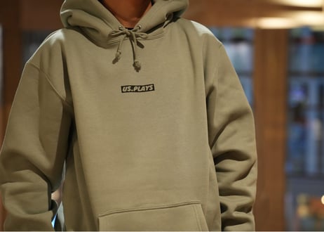 ⛄️The snow is falling steadily hoodie (Smoky Green)❄️