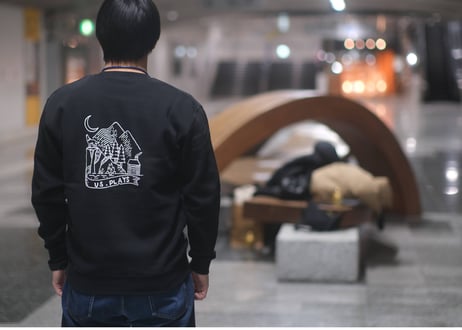🗻In the stilly night Sweat shirt (Black)🔥