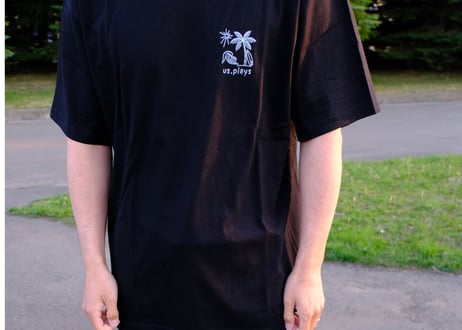 Surf Logo Short sleeve shirt (Black)